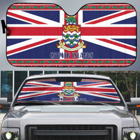 Cayman Islands Christmas Auto Sun Shade Coat Of Arms - Flag Style - Wonder Print Shop