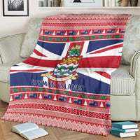 Cayman Islands Christmas Blanket Coat Of Arms - Flag Style - Wonder Print Shop