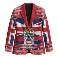 Cayman Islands Christmas Blazer Coat Of Arms - Flag Style - Wonder Print Shop