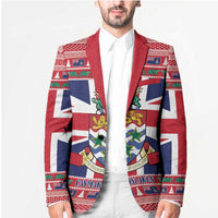 Cayman Islands Christmas Blazer Coat Of Arms - Flag Style - Wonder Print Shop