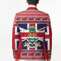 Cayman Islands Christmas Blazer Coat Of Arms - Flag Style - Wonder Print Shop