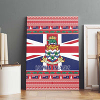 Cayman Islands Christmas Canvas Wall Art Coat Of Arms - Flag Style - Wonder Print Shop