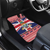 Cayman Islands Christmas Car Mats Coat Of Arms - Flag Style - Wonder Print Shop