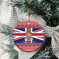 Cayman Islands Christmas Ceramic Ornament Coat Of Arms - Flag Style - Wonder Print Shop