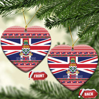 Cayman Islands Christmas Ceramic Ornament Coat Of Arms - Flag Style - Wonder Print Shop