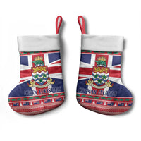 Cayman Islands Christmas Stocking Coat Of Arms - Flag Style - Wonder Print Shop