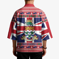 Cayman Islands Christmas Kimono Coat Of Arms - Flag Style - Wonder Print Shop