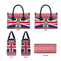 Cayman Islands Christmas Leather Bag Coat Of Arms - Flag Style - Wonder Print Shop