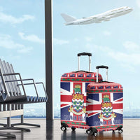 Cayman Islands Christmas Luggage Cover Coat Of Arms - Flag Style - Wonder Print Shop