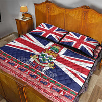 Cayman Islands Christmas Quilt Bed Set Coat Of Arms - Flag Style - Wonder Print Shop
