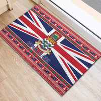 Cayman Islands Christmas Rubber Doormat Coat Of Arms - Flag Style - Wonder Print Shop