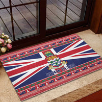 Cayman Islands Christmas Rubber Doormat Coat Of Arms - Flag Style - Wonder Print Shop
