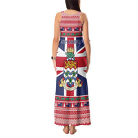 Cayman Islands Christmas Tank Maxi Dress Coat Of Arms - Flag Style - Wonder Print Shop
