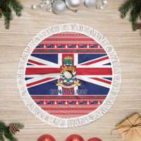 Cayman Islands Christmas Tree Skirt Coat Of Arms - Flag Style - Wonder Print Shop