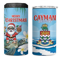 Cayman Islands Christmas 4 in 1 Can Cooler Tumbler Merry Xmas - Wonder Print Shop