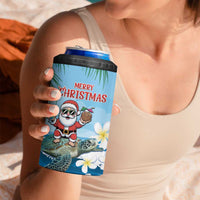Cayman Islands Christmas 4 in 1 Can Cooler Tumbler Merry Xmas - Wonder Print Shop