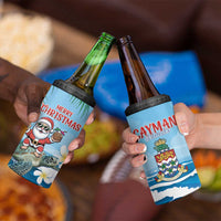 Cayman Islands Christmas 4 in 1 Can Cooler Tumbler Merry Xmas - Wonder Print Shop