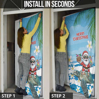 Cayman Islands Christmas Door Cover Merry Xmas - Wonder Print Shop
