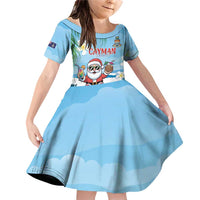 Cayman Islands Christmas Family Matching Off Shoulder Short Dress and Hawaiian Shirt Merry Xmas - Wonder Print Shop