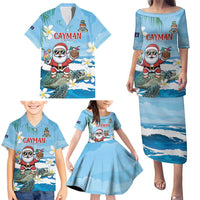 Cayman Islands Christmas Family Matching Puletasi and Hawaiian Shirt Merry Xmas - Wonder Print Shop
