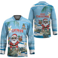 Cayman Islands Christmas Hockey Jersey Merry Xmas - Wonder Print Shop