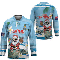 Cayman Islands Christmas Hockey Jersey Merry Xmas - Wonder Print Shop