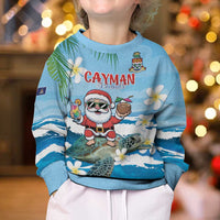 Cayman Islands Christmas Kid Ugly Christmas Sweater Merry Xmas - Wonder Print Shop