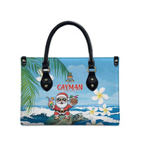 Cayman Islands Christmas Leather Bag Merry Xmas - Wonder Print Shop