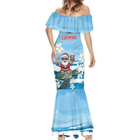Cayman Islands Christmas Mermaid Dress Merry Xmas - Wonder Print Shop