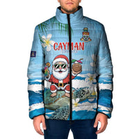 Cayman Islands Christmas Padded Jacket Merry Xmas - Wonder Print Shop