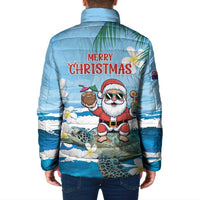 Cayman Islands Christmas Padded Jacket Merry Xmas - Wonder Print Shop