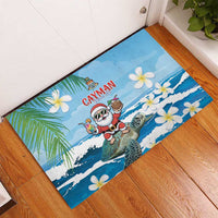 Cayman Islands Christmas Rubber Doormat Merry Xmas - Wonder Print Shop