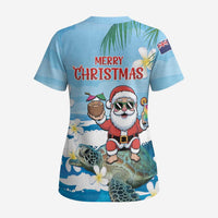 Cayman Islands Christmas Scrub Top Merry Xmas - Wonder Print Shop