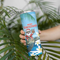 Cayman Islands Christmas Skinny Tumbler Merry Xmas - Wonder Print Shop