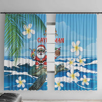 Cayman Islands Christmas Window Curtain Merry Xmas - Wonder Print Shop