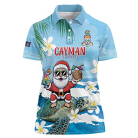 Cayman Islands Christmas Women Polo Shirt Merry Xmas - Wonder Print Shop