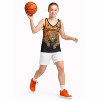 Personalized Halloween Egypt Mummy Basketball Jersey Trick or Treat - Wonder Print Shop