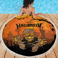 Halloween Egypt Mummy Beach Blanket Trick or Treat - Wonder Print Shop