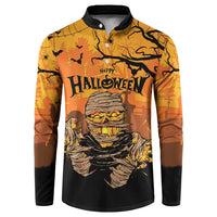 Personalized Halloween Egypt Mummy Button Sweatshirt Trick or Treat - Wonder Print Shop