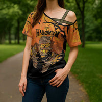Personalized Halloween Egypt Mummy Cross Shoulder Shirt Trick or Treat - Wonder Print Shop