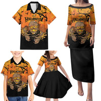 Personalized Halloween Egypt Mummy Family Matching Puletasi and Hawaiian Shirt Trick or Treat - Wonder Print Shop