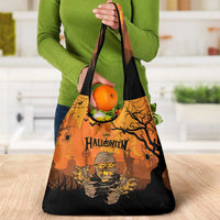 Halloween Egypt Mummy Grocery Bag Trick or Treat - Wonder Print Shop