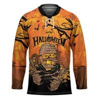 Personalized Halloween Egypt Mummy Hockey Jersey Trick or Treat - Wonder Print Shop