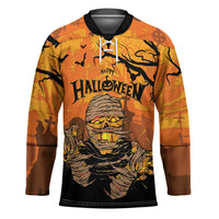 Personalized Halloween Egypt Mummy Hockey Jersey Trick or Treat - Wonder Print Shop