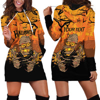 Personalized Halloween Egypt Mummy Hoodie Dress Trick or Treat - Wonder Print Shop