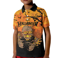 Personalized Halloween Egypt Mummy Kid Polo Shirt Trick or Treat - Wonder Print Shop
