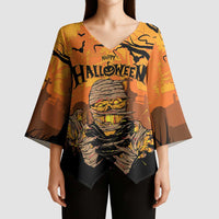 Personalized Halloween Egypt Mummy Kimono Sleeve Blouse Trick or Treat - Wonder Print Shop