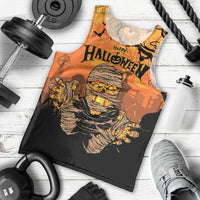 Personalized Halloween Egypt Mummy Men Tank Top Trick or Treat - Wonder Print Shop