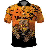 Personalized Halloween Egypt Mummy Polo Shirt Trick or Treat - Wonder Print Shop