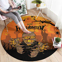 Halloween Egypt Mummy Round Carpet Trick or Treat - Wonder Print Shop
